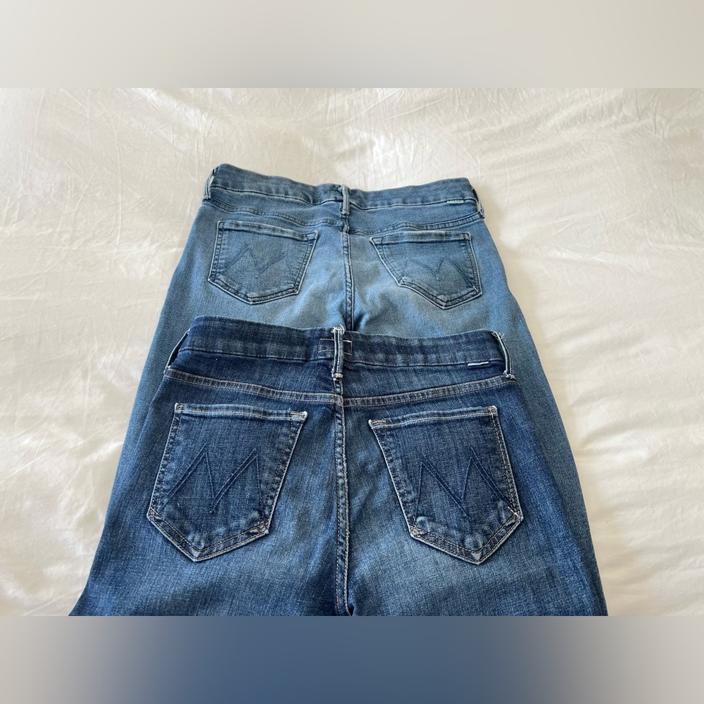 MOTHER | SZ 28 | Lot 2 Looker Ankle Fray | Clean Sweep Skinny | Fingerprints - Picture 4 of 15